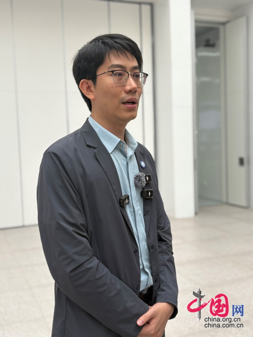 图为脑机海河实验室产业部部长、天开燧世（天津）智能科技有限公司总经理。中国网 孔令瑶 摄