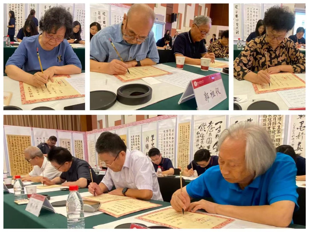 撇捺之间，老先生们用一纸墨香作为对新生的寄望。中青报·中青网记者 孙海华/摄
