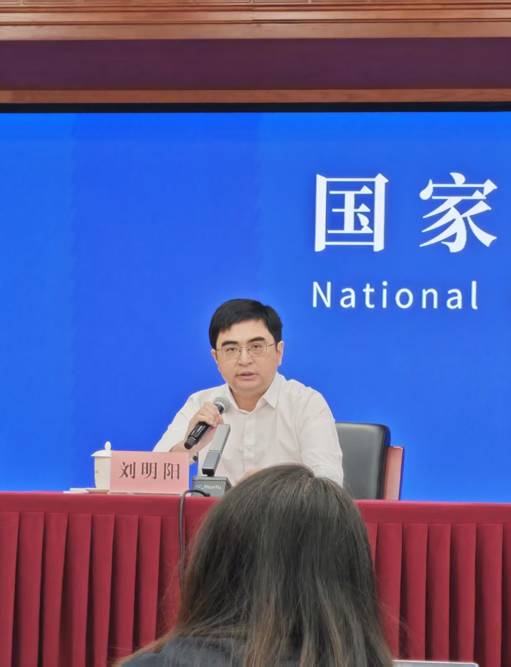 7月30日，国家能源局电力司副司长刘明阳出席该局新闻发布会。中青报·中青网记者 朱彩云/摄