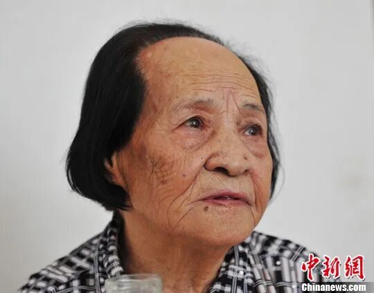 资料图：日军“慰安妇”制度受害者万爱花。