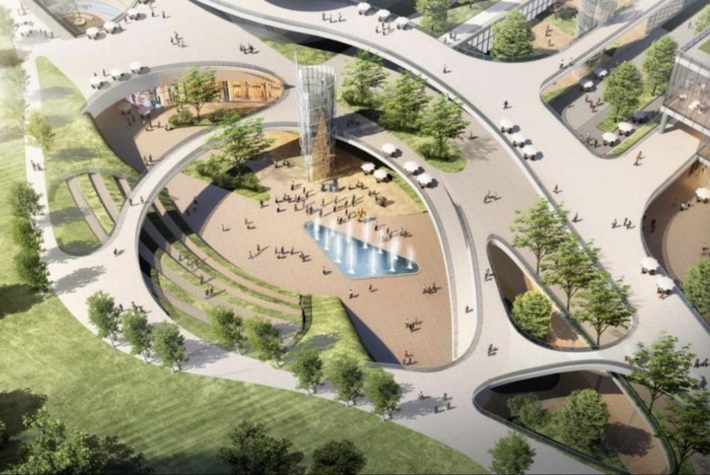 北外滩核心区地下公共空间工程的规划效果图。图片来源于上海市住房和城乡建设管理委员会新闻宣传中心