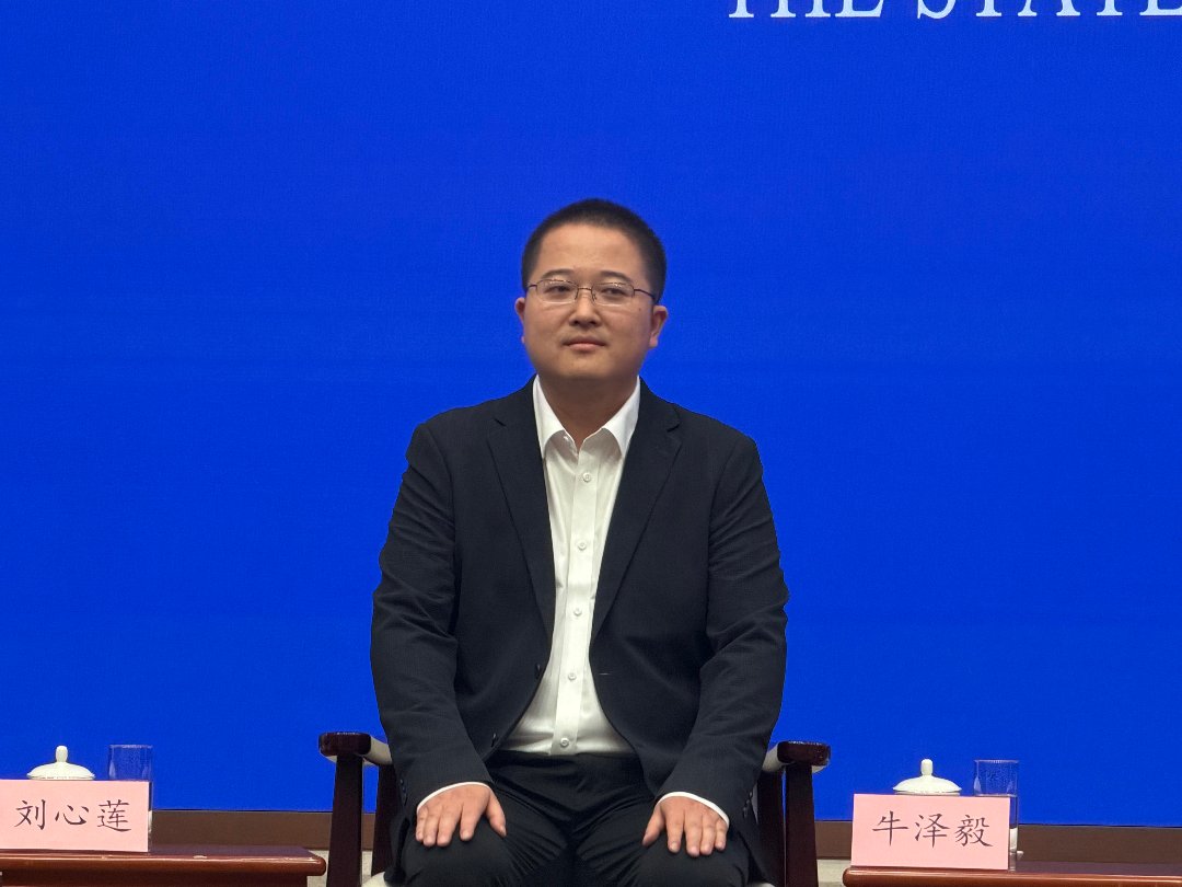 中国气象局上海台风研究所助理研究员牛泽毅。中青报·中青网记者 李思/摄
